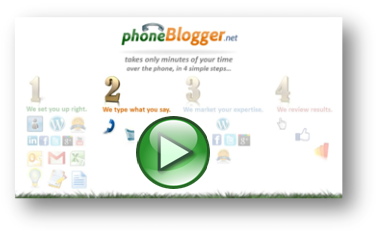 phoneBlogger Video Step #2: Ghost-Blogging